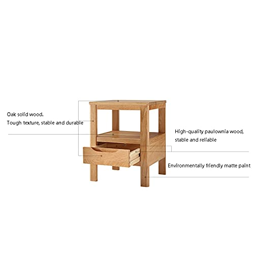 Simple small side cabinet bedside narrow cabine table de chevet bois pas cher - 4