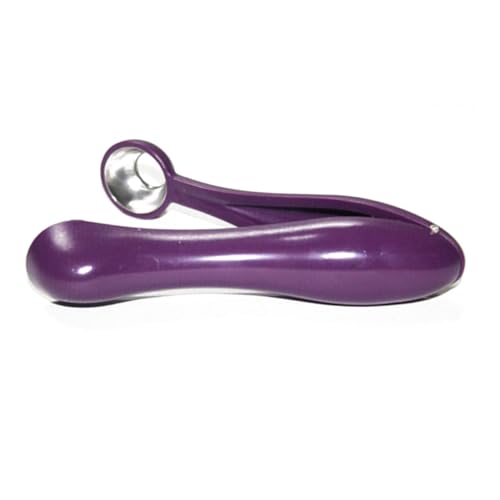 COLLBATH Cherry and Olive Pitter Corer Tool Ergonomic Fruit Seeder with Spring Loaded Mechanism Random Color and Design for Quick Cherry Core Removal