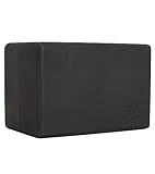 Everyday Yoga Foam Yoga Block 5 Inch - High-Density EVA Support Block for Stability, Balance & Flexibility, Lightweight, Durable & Comfortable - Black