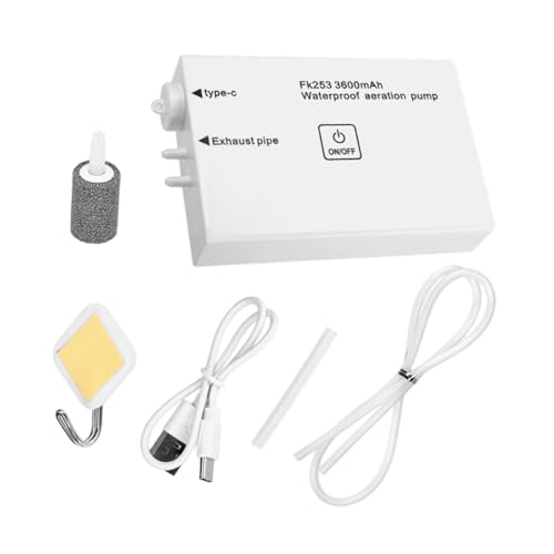 Aquarium Air Pump Aquarium Bubbler Sturdy Mini Portable Multiuse Commercial Pump Aerator