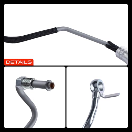 A-Premium Power Steering Pressure Hose Line Assembly Compatible with Lexus RX350 2007 2008 2009, 3.5L, with Aluminum Foil Sheath, Pump To Rack/Gear by A-Premium - Image 9