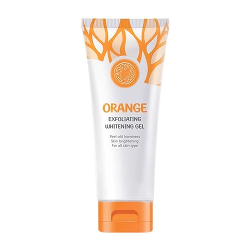 Gel Sbiancante Esfoliante Arancione | Detergente Scrub Facciale Idratante per una Carnagione Liscia e Delicatamente Massaggia