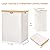 WOWLIVE 165L Double Laundry Hamper with Lid Bamboo Laundry Basket 2 Section,Large Dirty Clothes Hamper with Removable Bags, Laundry Bin Organizer Storage for Dorm,Bedroom,Bathroom,Beige