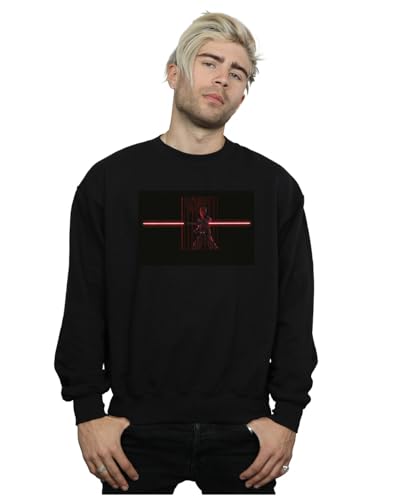 Star Wars Men Darth Maul Lightsaber Sweatshirt Black Small