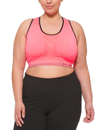 Calvin Klein Performance Women's Medium Impact Reversible Sports Bra (Standard and Plus Sizing)