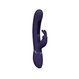 Mika - Triple Motor - Vibrating Rabbit with Innovative G-Spot Flapping Stimulator - Purple