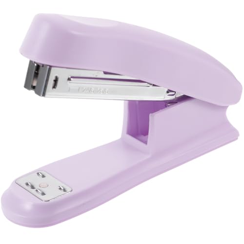 SECFOU Portable Desk Stapler Office Stapler Lavender Compact Size Multi-Function Handheld Stapling Tool for Students and Office Use