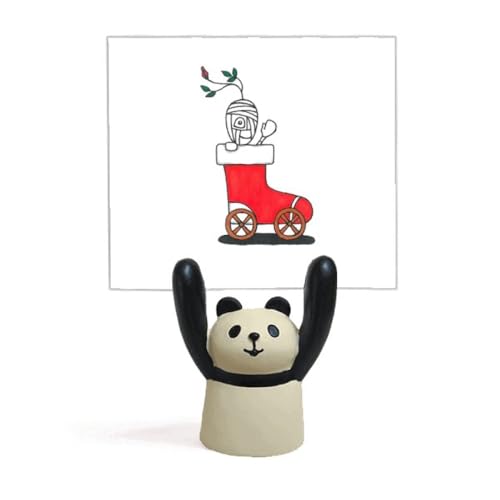 Porte-mémo panda en dessin animé Mas Sleigh Fleur pour décoration de bureau