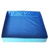 Trrymbbe Piscina para Perros, Piscina pequeña Cuadrada Plegable de PVC de...
