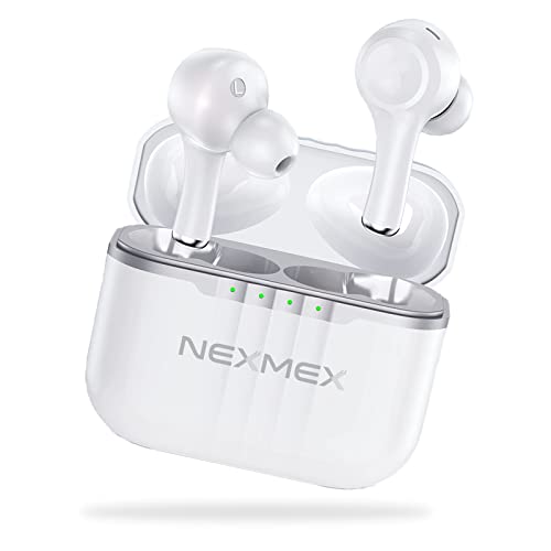 Kopfhörer TWS In-Ear kompatibel mit Huawei nova 9 10 11i 11 Pro Ultra Ohrhörer Headset Kabellos Bluetooth 5.1 Wireless Touch Control LED Anzeige, Kopfhörermodell:6_TWS_J7_Weiß