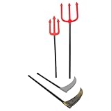 Accessoire de déguisement réaliste : cette faucille factice d'halloween est d'un réalisme saisissant. idéale comme accessoire de déguisement réaliste pour compléter vos costumes et décorations d'halloween lors de fêtes ou d'événements, elle peut également servir de cadeau pour vos amis ou de décoration de fête