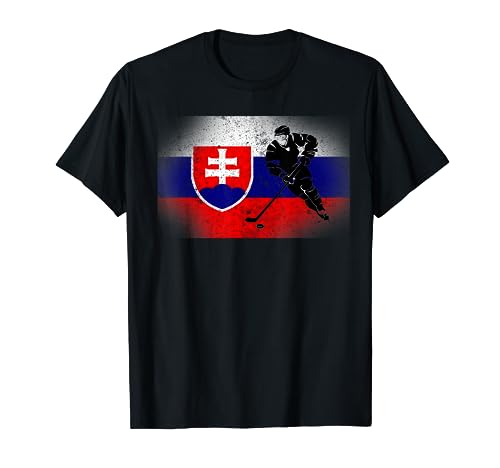 Slovakia Ice Hockey T-shirt Slovak Flag
