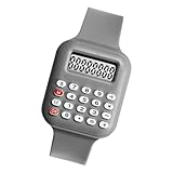 PYRIAMORE Práctico Reloj Digital con calculadora integrada Diseño Compacto y cómodo para Uso Diario y cálculos rápidos Reloj de Pulsera electrónico