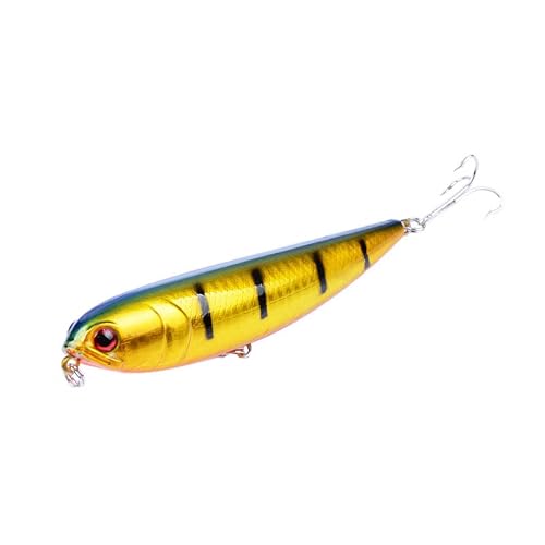 10 Pcs Topwater Pencil Fishing Lures Set, As Hard Lures For  Trout Walleye Salmon Trout Bass Redfish In  Freshwater Saltwater-13 #TOP2