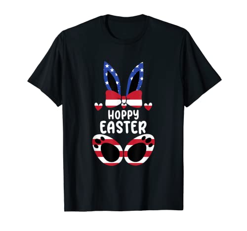 Huevos de conejo para caza feliz día de Pascua divertido Hoppy Camiseta