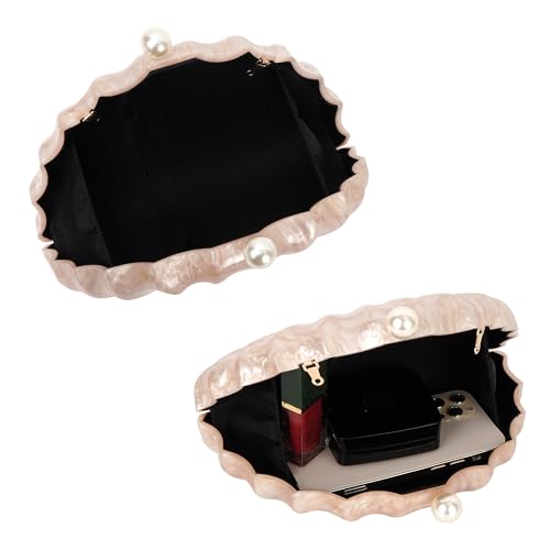 Image of Women Seashell Evening Bag Purse Mermaid Chain Strap Clutch Handbag Shoulder Bag | Seashell