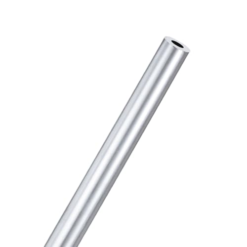 M METERXITY 1-Pack 300mm 6063 Aluminum Round Tube, 8mm ID 17mm OD Seamless Aluminum Tubing for Construction/Machining/DIY Crafting, Metal Straight Pipe [0.31"x0.67"x12"]