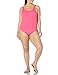 Amazon Essentials Women's One-Piece Coverage Swimsuit (Available in Plus Size), Hot Pink, 2X