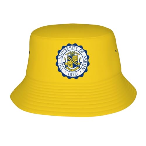 University of Akron Zips Bucket Hats Fashion Teens Beach Caps Sun Cap Fisherman Hat Black
