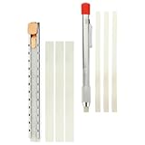 Sosoport Specksteinstift Flach mit Halter Schweißkreide zum Markieren von Stahl und Metall Langlebiger Naturspecksteinmarker für Schweißbedarf und Industrielle Anwendungen