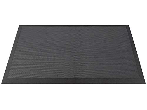Homeries Anti Fatigue Mat 20" x 32" x 0.75" - Ergonomic Design Non-Slip - Comfort for Stand Up Desk Workstation Kitchen Home Office Floor (Grey)