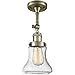 Innovations 201F-AB-G194-LED LED Semi-Flush Mount, Antique Brass