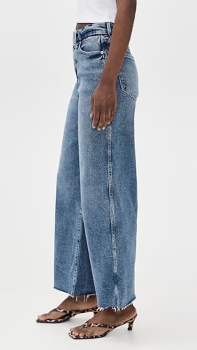 Good American Women's Good Skate Wide Cropped Jeans4