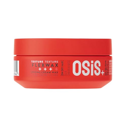 Schwarzkopf Professional Osis+ Flexwax Strong Hair Styling Cream Wax I Provides Grip And Natural Shine I Easy To Apply And Wash | Medium Hold | Suitable Of All Hair Types | For Men And Women | 85 Ml