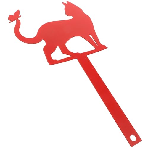 NULYLU Cat Shape Sign Mailbox Sign Flag Red Mailbox Inserts Stack Mailbox Ornament Iron Mailbox Flag Replacement for Outdoor Metal Flag Mailbox Decoration