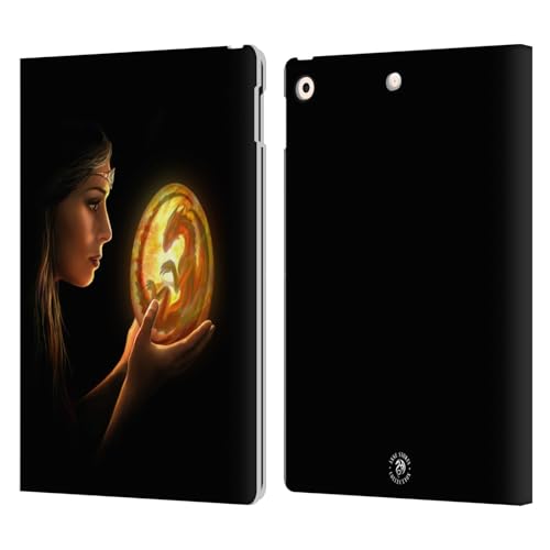 Protection iPad 10.2 portefeuille cuir Anne Stokes Dragons 2019 2021