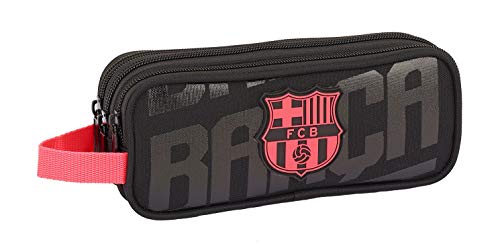 FC Barcelona SAFTA - F.c. Oficial Estuche Triple Cremallera Trousses, 21 cm, 1.25 liters, Bleu (Azul)