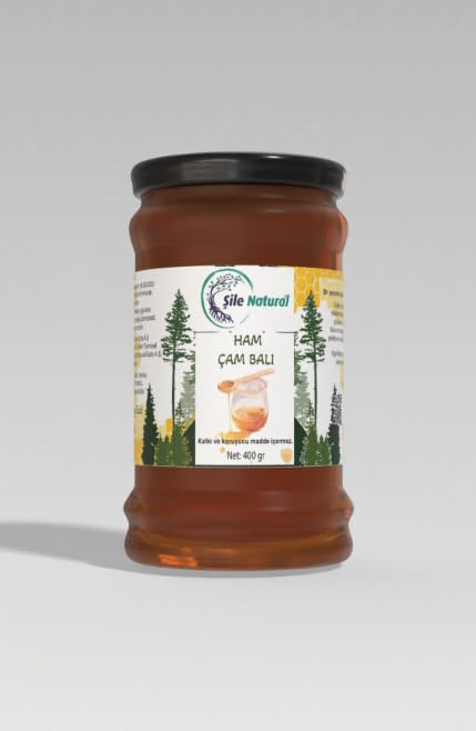 Kavanoz — Çam Balı Cam 400 g -%100 Doğal Ham Çam Balı