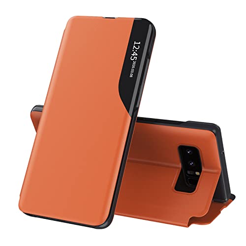 Étui pour Samsung Galaxy Note 8 housse antichoc cuir transparent aimanté