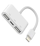 【Compatibilité puissante】Ce câble court adaptateur USB pour appareil photo offre de meilleures performances. Peut être largement utilisé pour iPhone 14/14 Pro/14 Pro Max/14 Plus/13/13 Pro/13 Pro Max/13 Mini/12/12 Pro/12 Pro Max/12 Mini/11/11 Pro/11 Pro Max /Xs/Xs Max/X/8/8 Plus/7/7Plus/6/6 Plus/SE pour iPad Air /Mini/Pro/2 020/disque flash USB, lecteur de cartes, clavier, souris, casque USB, microphone USB, claviers MIDI, pianos numériques, souris, claviers, hubs USB, etc. (prend en charge iOS 13 ou supérieur)