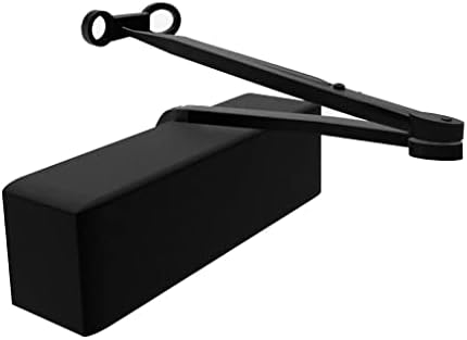 REVAZ Extra Heavy Duty Commercial Door Closer D9016 BC Function, UL Listed, Fireproof Plastic Cover, Adjustable Size 1-6, Grade 1, Cast Iron, Most Durable Surface-Mounted Brown (Dark Bronze-Pack of 1)