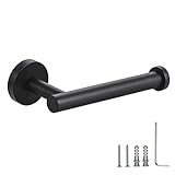 YGIVO Toilet Paper Holder Matte Black SUS304 Stainless Steel Toilet Roll Holder for Bathroom, Kitche