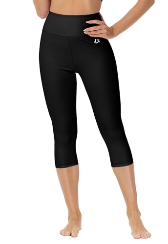 Deerose Swim Pants for Women Swim Capris High Waisted Sun Protection UPF 50+ Long Swimming Leggings Shorts3