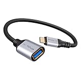 Werkybay USB-C auf USB-A OTG Adapter 0.5m, 5Gbps Typ C Stecker zu USB A Buchse OTG-Kabel 50cm kompatibel mit i-Phone 17/16/15 Serie, i-Pad Pro, MacBook-Pro/Air,Galaxy-S24/S23, Huawei-P70 usw.