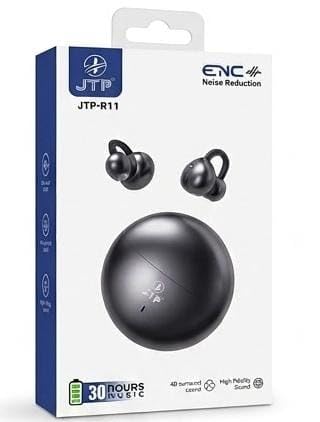 Image of OWS Open Ear Clip-On Wireless Earbuds, Black, 48 Hours Playtime, Bluetooth, with Charging Case /Vel Mobile Solution