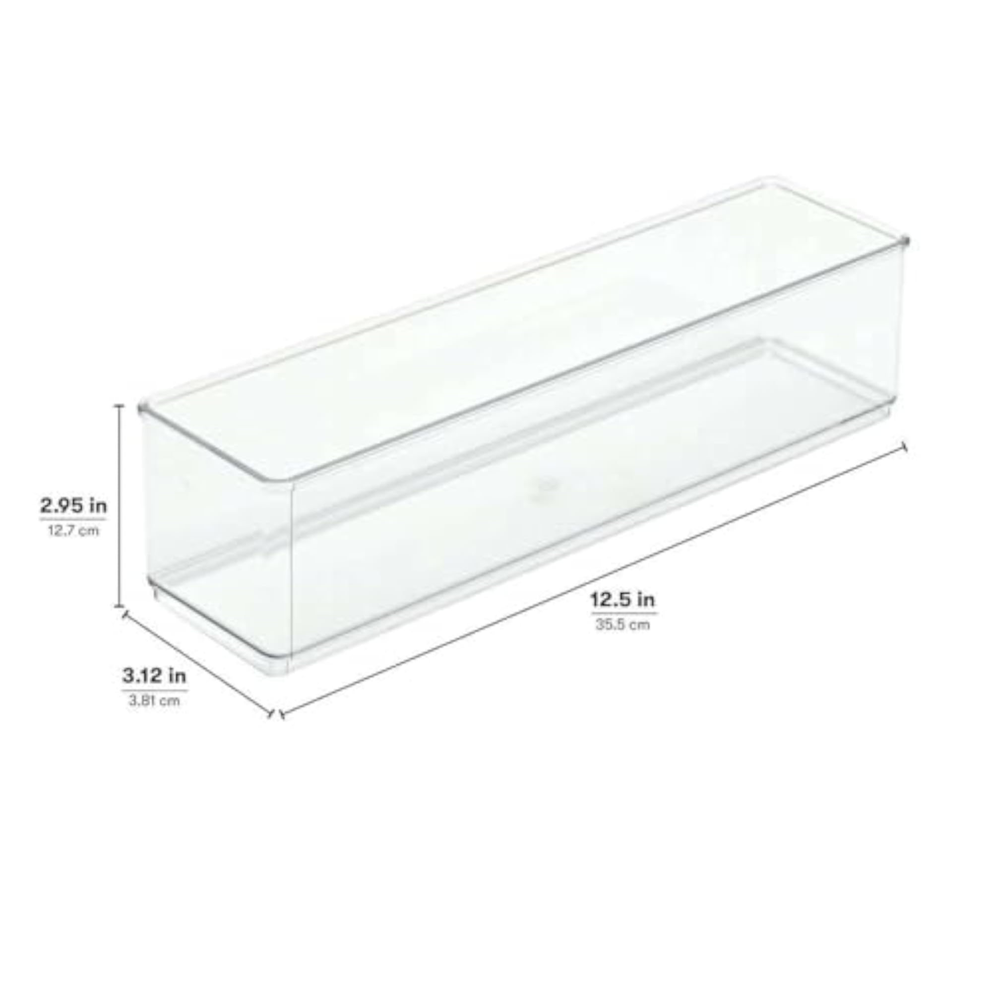 XL Clear Drawer Organizer for Kitchen & Pantry Space