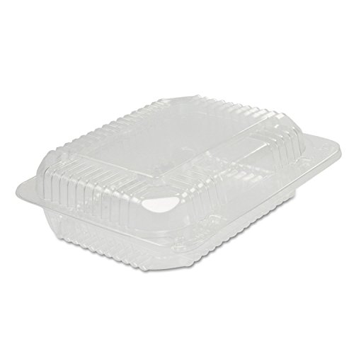 Dart C26UT1 7 in Sm Oblong Clear Hinged Container, 7 X 6 in (Case of 250)
