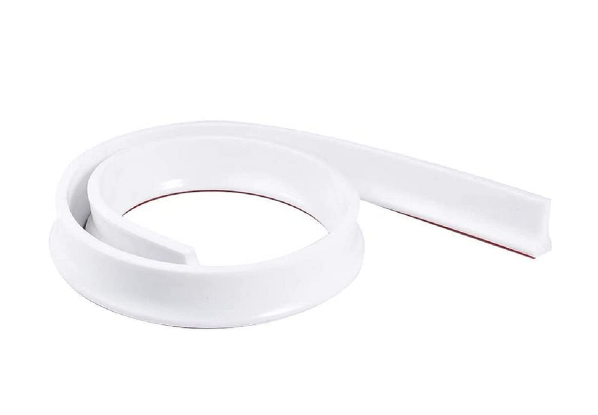 Collapsible Shower Threshold Dam, Volwco Bendable Waterproof Shower Water Blocking Strips, Silicone Water Stopper Shower Barrier And Retention System For Bathroom Kitchen (1 M)
