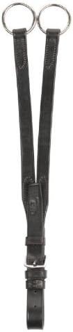 William Hunter Equestrian English Leather Running Martingale Attachment In Black