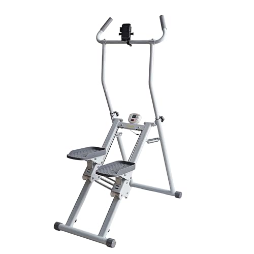 Image of Stair Stepper, Vertical Climber for Home Gym, Compact Folding Full-Body Cardio Machine with Extended Step Range, Adjustable Handlebar & Pedals, Suitable for Women & Men