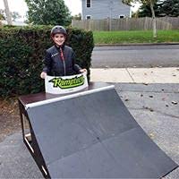 Ramptech Quarterpipe Ramp (2' Tall X 4' Wide) - Weatherproof, Heavy-Duty Indoor And Outdoor Diy Skateboard Ramp Kit - Portable Skateboarding Ramps With Caster Wheels And High Friction Abs Surfacing #TOP2