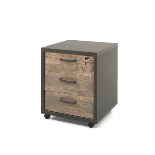 Meublorama Cajonera de Oficina de 3 cajones