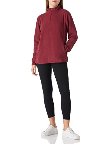 Outdoor Ventures Women's Loose Fit 1/4 Quarter Zip Soft Lightweight Polar Fleece Pullover Jacket with Zipper Pocket4