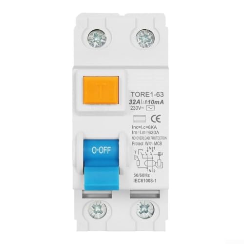 Image of 2P 63A 10mA RCCB 230V for din Rail Safety Switch 2P 63A 10mA(32A)