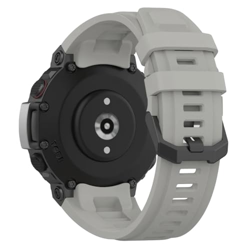 Image of YODI Strap Band Compatible with Amazfit T-Rex 2 Smartwatch Only Soft Silicone | Nylon | Chain | Leather Watch Straps with Installation Adjuster Tool For Amazfit TRex 2