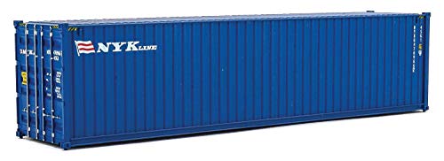 Image of Walthers SceneMaster 40' Hi-Cube Corrugated-Side Container-NYK Lines (Blue, White, red) 949-8265 HO Scale Model Railroad - Freight Model